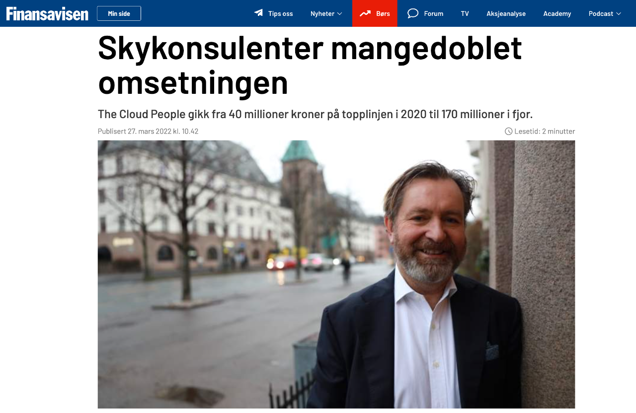 Finansavisen The Cloud People skjermdump-1