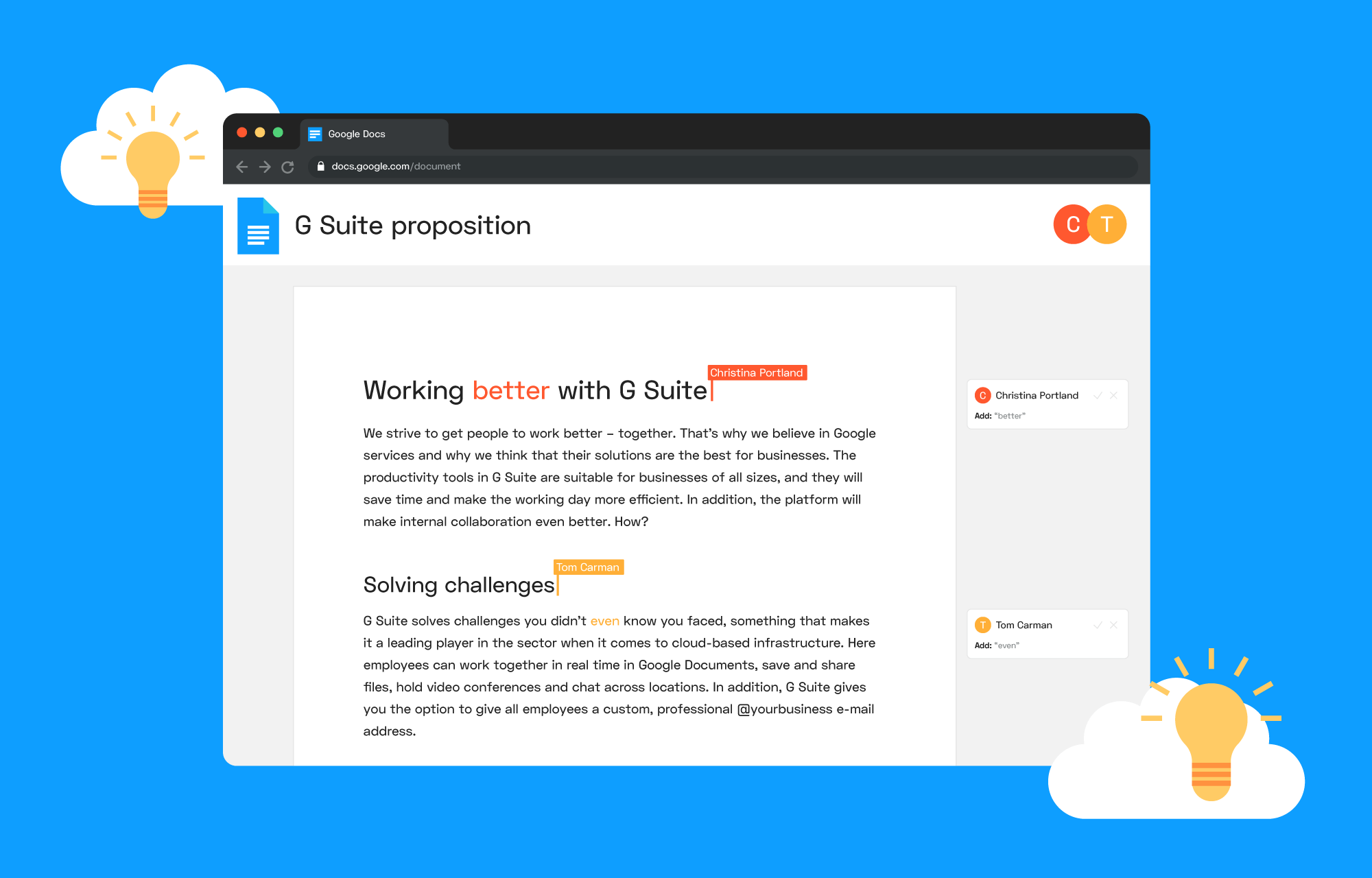 Jobb smartere og raskere i Google Docs